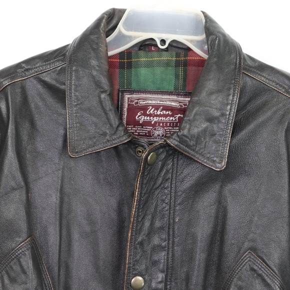 flannel lined leather jacket
